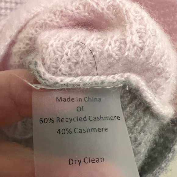 NWT Johnny Was Calme Cashmere color block sweater size XL - Picture 6 of 8